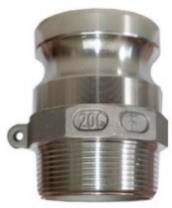 ENGATE RAPIDO MACHO TIPO F EM ALUMINIO   ...